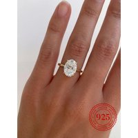 925 Sterling Silve Fashion Gorgeous Shiny 1-8CT Zircon Ring For Women Engagement Wedding Luxury High Quality Fine Jewelry