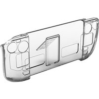 Clear PC Protective Case with Bracket Split Protector Cover Replacement Game Console Protective Cover Accessories for Steam Deck