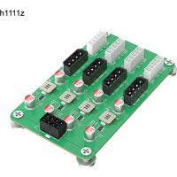 NEW ATX 6/8Pin 12V to 5/12V 4x 4PIN + 4x 5PIN Power Supply Breakout Board Module Adapter Connector for ATX PSU 2.5/3.5" SATA HDD