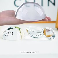 4/6/8/10cm Crystal Hemisphere Glass Half Ball Paperweight Sphere Magnifiers Semi Balls Home Decoration Ornaments Figurines