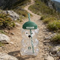 Starbucks North America Bear Straw Tumbler Portable Leak-Proof Insulated Water Cup Fashion Outdoor Travel Gift