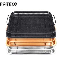 Copper Baking Tray Oil Frying Baking Pan Non-stick Chips Basket Baking Dish Grill Mesh Barbecue Tools Cookware For Kitchen