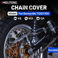 Chain guard for Triumph Bonneville T100/T120 Thruxton RS Speed Twin900/1200 motorcycles, stainless steel, dual speed disruptor