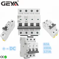GEYA GYM9-125 DC MCB 1P 2P 3P 4P 250V 500V 750V1000VDC Mini-Leistungsschalter 80A 100A 125A 6KA DC MCB