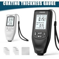 Thickness Gauge For Car LCD Digital Backlight Thickness Meter Paint Coating Tester Metal DFT Measuring t ools 0-2000μm HW-400