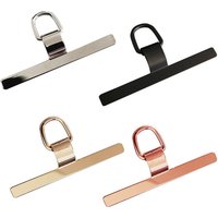 4PCS Ultra-thin Stainless Steel Phone Tether Patch Gasket Cellphone Strap Parts Replacement Lanyard Safety Connect Piece