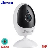 Icsee 3MP Wireless WIFI IP Camera Indoor Home Security CCTV Surveillance with Two-way Voice And Infrared Video Camera JIENUO