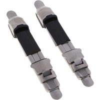 MagiDeal 2pcs Metal Fishing Reel Seat Fishing Rod Clip Pole Fitted Deck Stainless Steel Fishing Reel Seat DIY Accessories