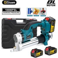 Gisam 10000PSL 69Mpa Bezszczotkowy Elektryczny Smarownik Wysokociśnieniowy do Olejów Smarowych w Samochodach, do Konserwacji Aut, na Baterię Makita 18V