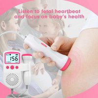 3MHz Fetal Heartbeat Doppler Ultrasound Baby Heart Rate Detector Pregnant Stethoscope Monitor For Pregna Fetal Baby Monitor