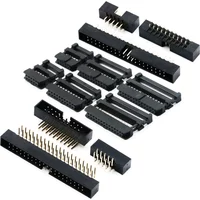 10PCS FC 6Pin/8/10Pin/14/16Pin/20/26/30/34/40/50Pin 2.0mm Pitch Female IDC Socket Connector Ribbon Cable DC3 Header Male Socket