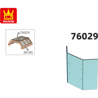 Wange 76029 100g/14Pcs Window Glass Building Block Compatible With Small Particle Building Blocks Suitable For Assembly And DIY