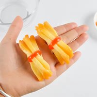 Simulation Tomato Sauce French Fries Fake Kids Food Model Artificial French Fries Burger Shop Western Food Display Prop 10pc/lot
