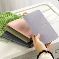 Portable A6 To Do List Notebook Business Pocket Size Plan Notebook with PU Leather Cover Note Book For Office & Travel