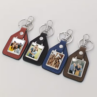 Custom PU leather keychains, personalised logo/name/design - use your own pattern - personalised gifts