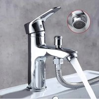 Bathroom shower faucet, single hole basin faucet with shower accessories, multifunctional home washbasin faucetfaucets and sinks