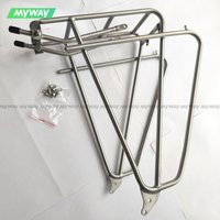 MYWAY Titanium Alloy Rack Rear for MTB Road Bike Cargo Gravel Bicycle Rack Mounting Holder Universal Rack Luggage Carrier Rack