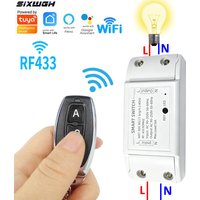 16A WiFi Tuya Timer Smart Switch Wireless Remote Control Switch Compatible Smart Life App Alexa Google Home