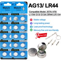10-100PCS High Capacity LR44/AG13 1.5V Button Batteries 357A A76 L1154 G13A AG13 Coin Cell Battery for Watches Remote Controls