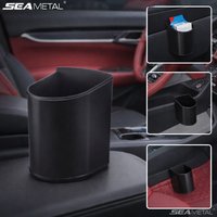 SEAMETAL 1/2PCS Universal Car Water Cup Holder Multifunctional Car Seat Back Organizer Trash Can for Car Interior Accessories