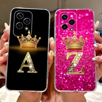 For Honor 200 Lite Case Luxury Fashion Crown Letters Cover Clear Silicone Soft Slim Phone Case For Honor 200 Lite 200Lite Fundas