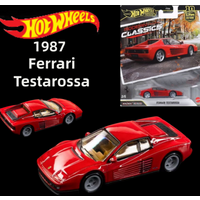 Hot Wheels 1987 Ferrari Testarossa Car Culture Modern Classics Series Alloy Car 1:64 Model Collection Enthusiast Toy Boy's Gift