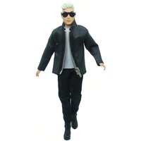 Handsome Man 12 Inch Male Dolls With Fashion Coat Pant Shoes Children' DIY Dressing Game Best Birthday Present Gifts For Girls