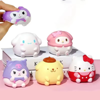 Anime Hello Kitty Squishy Toys Kawai Kuromi My Melody Squishy Relief Stress Pushy Squeeze Fidget Toys Birthday Party Gifts