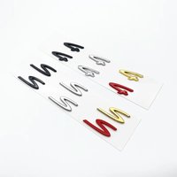 1pcs Car Rear Sticker Styling Accessories 4 S Letter Emblem Car Fender Side sticker Rear Bumper Tail Door Trunk Logo