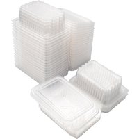 Quadratisches Waben-Box-Paket, Kamm-Honigbox aus lebensmittelechtem Kunststoff für den Honigverkauf, Bienenzuchtwerkzeuge, Bienenstock-Ausrüstung, 10 Stück