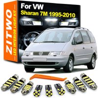 ZITWO 13Pcs Canbus LED Interior Dome Reading Map Light Bulb Kit For VW Volkswagen Sharan 7M 1995- 2005 2006 2007 2008 2009 2010