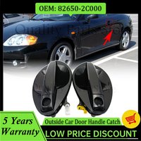 New Front Exterior Car Door Handle Catch Left /Right Black For Hyundai Tiburon Coupe 2.0L 2.7L 2003-2008 82650-2C000 82660-2C000
