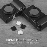 Metal Camera Hot Shoe Cover Dustproof Cap Protector for Ricoh GR3 GRIII GR3X GR III GR 3X Photography DSLR Camera Accessories