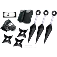 Anime Narutoo Costumes Cosplay Accessories Weapon Ninja Bag Kunai Shuriken Prop Akatsuki Kakashi Action Figure Gift