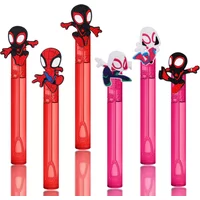 Spider-Man Bubble Wand; Birthday Party Decoration; Wedding Birthday Guest Gift; Baby Party Supplies; Children's Toy1-6PCS