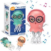 Kids Electric Dancing Octopus Toys Auto Sensing Avoiding Obstacles Crawling Electronic Magical Dance Jellyfish Christmas Gifts