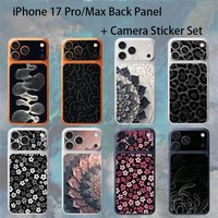 Pattern Series For iPhone 17 Pro /Max Battry Back Cover with Camera Decal Skin Rear Protective Sticker Film