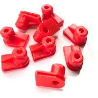 10/30Pcs Red Plastic Bumper Clips Wing Mounting Grommet Nuts Screws Fit For Opel For Vauxhall Part Number 1404969 / 24449408