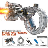 Electric Water Guns For Adults Powerful Squirt Glowing Light Water Blasters Summer Outdoor Beach Toy For boys Kid Gift