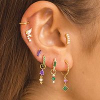CANNER 1Piece Piercing 925 Sterling Silver Small Stud Earrings for Women Trend Ear Cartilage Fine Jewelry New Earring 2023 Gifts