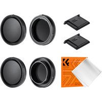 K&F CONCEPT Rear Lens Cap Body Cap Cover Hot Shoe Cover Kit Sturdy Lens Cap for Canon Fujifilm Minolta Nikon Olympus Pentax Sony