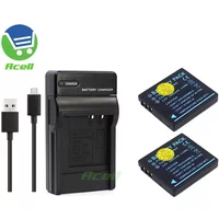 CGA-S008A Battery or USB Charger for Panasonic SDR-S7 S9 S10 S15 S26 SW20 SW21 SW28 HM-TA1 Camera Replace VW-VBJ10 VBJ10GK