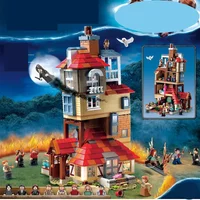 NEW Magic Movie Attack on The Burrow Building Blocks Kits Bricks Set Classic Model Toys For Birthday Gift