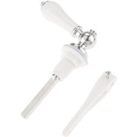 1PC Ceramic Toilet Flush Handle Toilet Handles Flush Lever Traditional Style Rust-Resistant Toilet Handle with Anti-Slip Grip