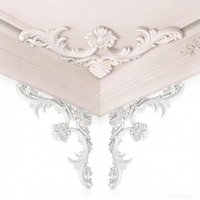 PU Ceiling Corner Molding Decorative Wall Trim Panels Floral Medallion Mural Kit for Ceiling & Wall Home Decor