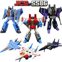 Neue Anime SS86 G1 Thundercracker Figur KO Transformation Starscream Skywarp Actionfiguren Sammlermodell Spielzeug Geschenk für Fans