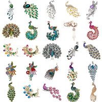 Baroque Luxury Peacock and Phoenix Design Brooches for Men and Women, Jewelry, Fashion Accessories, and Party Gifts