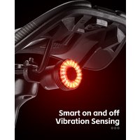 AliExpress West Biking WEST BIKING Aluminum Alloy Smart Bike Taillight Light Sensing Brake Sensor Dual Mount Waterproof Rechargeable Bicycle Rear Light
