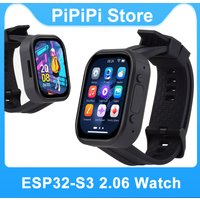 Waveshare ESP32-S3 2.06inch AMOLED Touch Watch Development Board Onboard audio codec Supports DeepSeek AI Voice Chat 32MB Flash