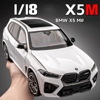 Modèle de voiture en alliage BMW X5M sous licence officielle 1:18, véhicule jouet à rétrofriction, collection miniature de voitures de simulation, cadeau pour garçon